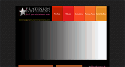 Desktop Screenshot of platinumentertainments.com